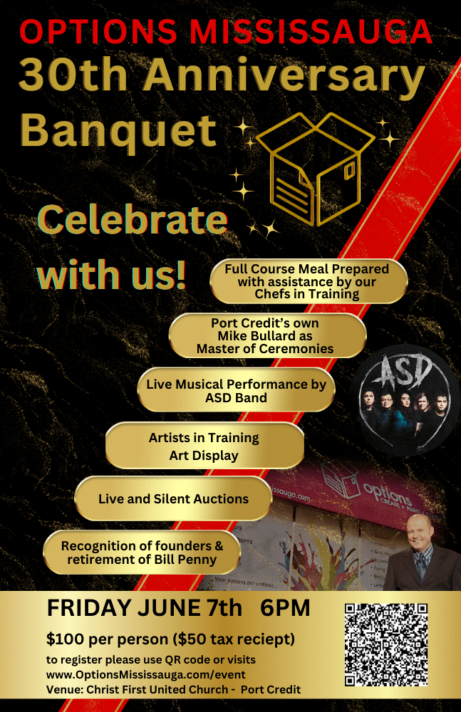 Options 30th Anniversary Banquet Dinner